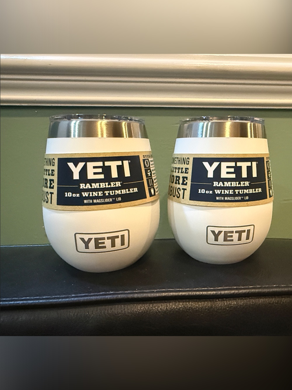 Yeti White 10oz Rambler Tumbler Pair